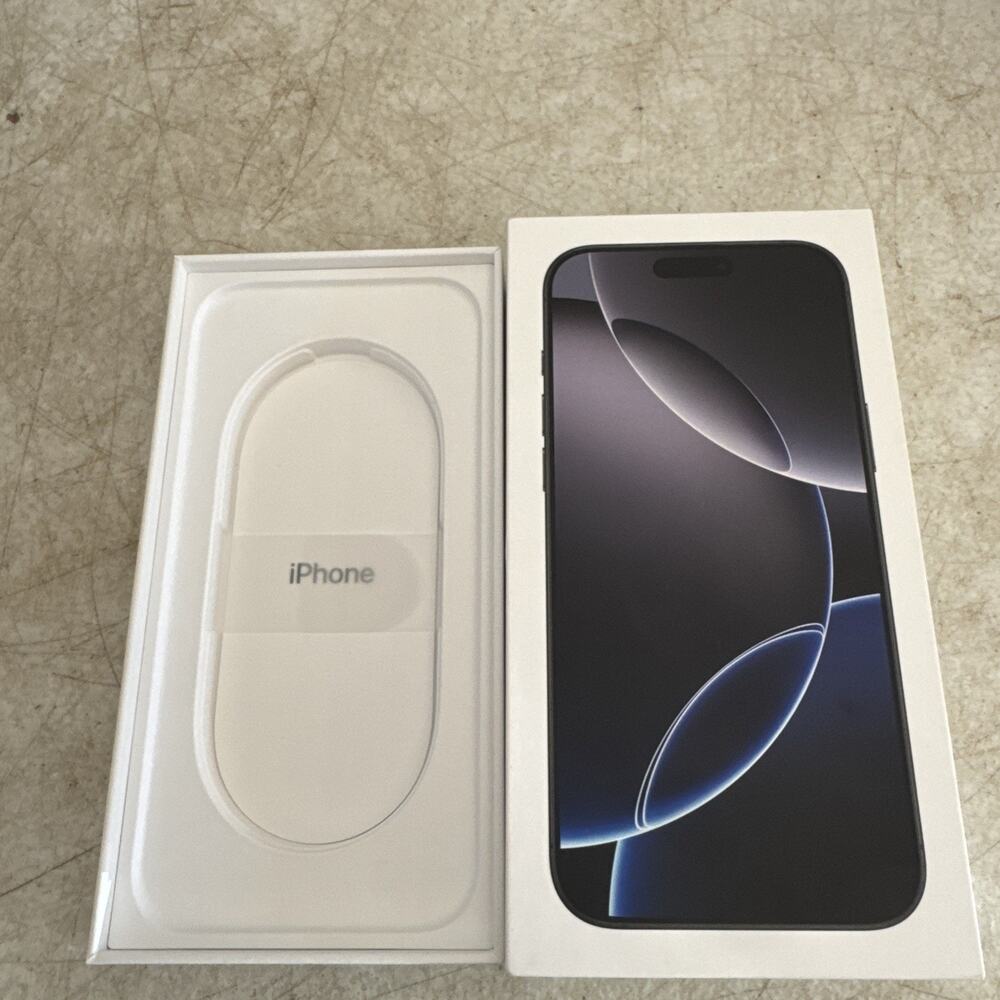 Apple iPhone 16 Pro Max Black Titanium 256GB - Empty Box ONLY